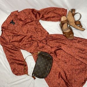 H&M Silk/Collared Dress